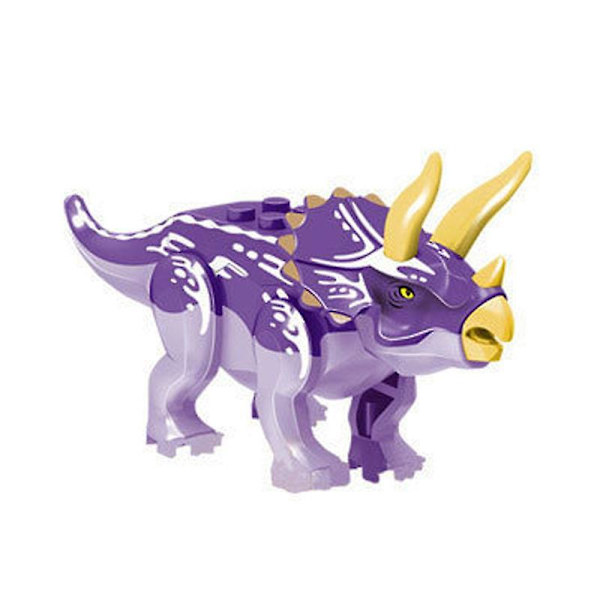 Jurassic Dinosaur Byggeklodser Tyrannosaurus Rex Triceratops Pterosaur Dobbeltkrone Drage Velociraptor Samlede Legetøj 16 stk