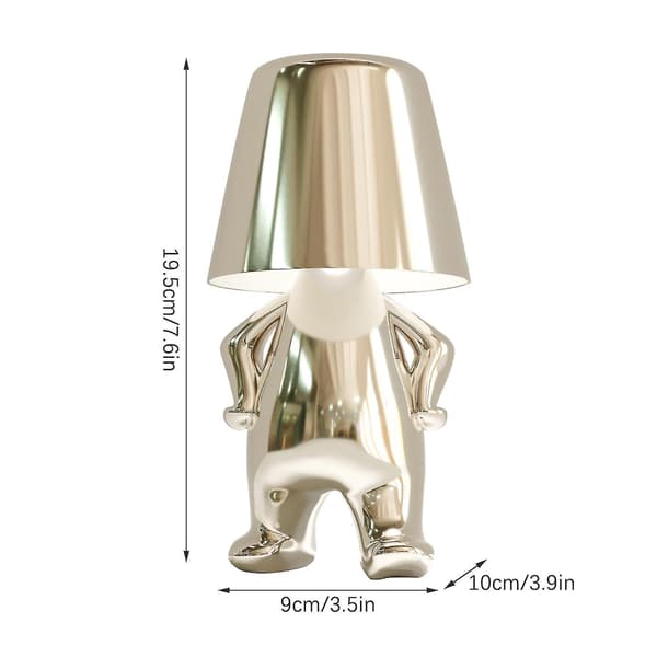 Little Golden Man Led Table Lamps Touch Control Dimmable Lamp Bar Night Light Multicolor