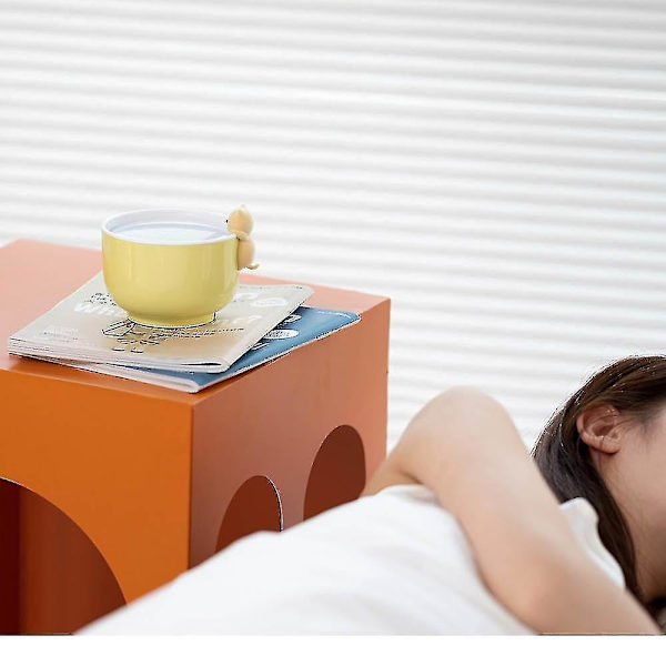 Cat alarm clock night light multifunctional USB charging alarm clock led cartoon light,（yellow）