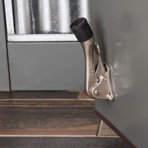 2pcs 10 Cm Kick Door Stop, Satin Nickel silver