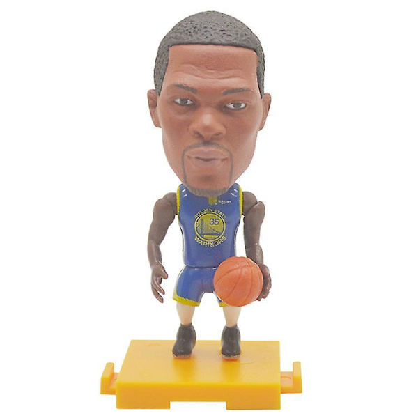 7cm Height Cartoon Style Nba Super Star Action Figures, Doll Toy Assembly, Optional Choice, Diy Durant 35 Blue