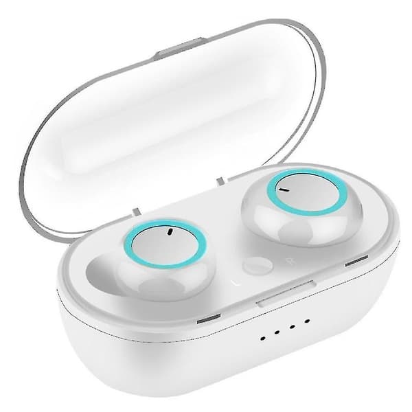 Wireless Bluetooth-compatible 5.0 Touch Control Earphone Earbuds With Mic Charging Box Black Blue