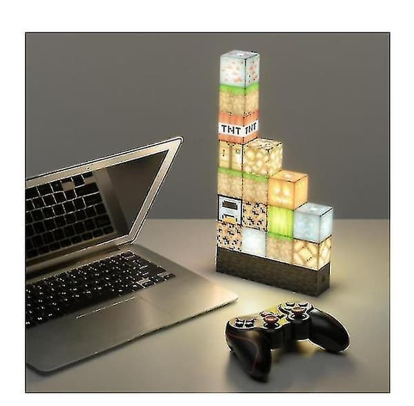 16pcs Building Block Light Desk Lamp Splicing Light Stitching Lamp Diy
