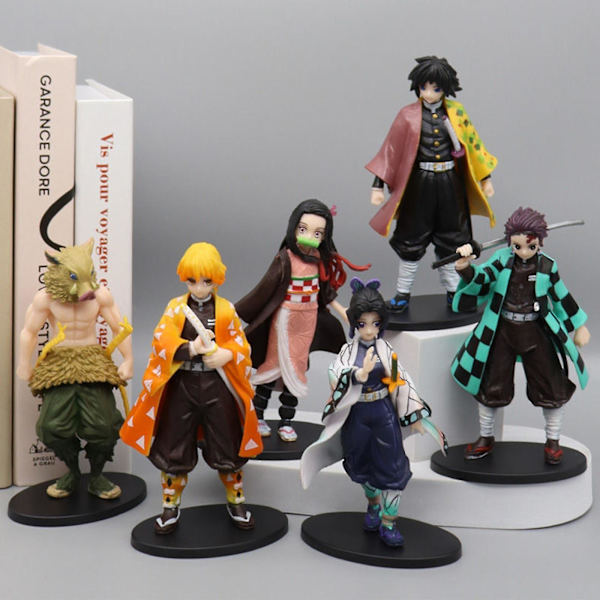 Demon Slayer Figure A Set Of 6 Version Action Figure Doll Toys 6.3 Inch Demon Slayer Figure