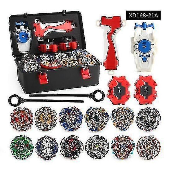 12x Beyblade Burst Spinning Tops Set Spinning With Grip Launcher + Foam Storage Case12pcs