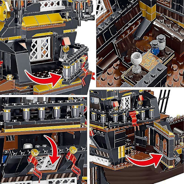 Børnelegetøj Skib Pirat Model Moc Klodser The Eternity Pirates Både Byggeklodser Idéer Serie Båd Klodser Drenge Fødselsdagsgaver ingen Original Æske4
