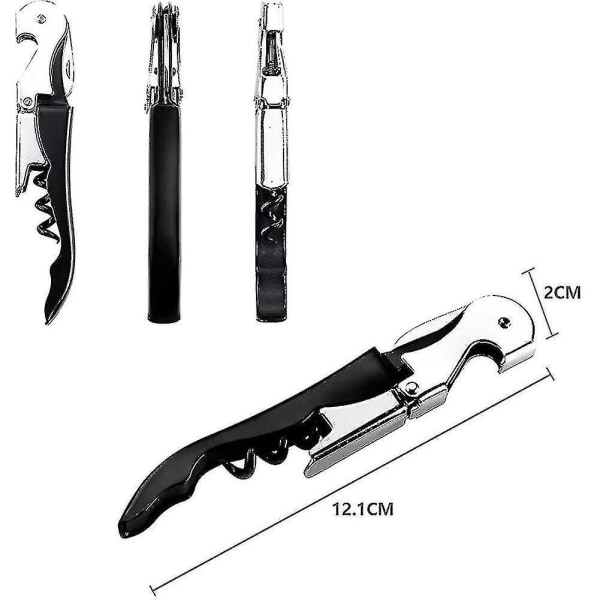 5 Sets Of Wine Openers, Waiter Corkscrews And Foil Cutters