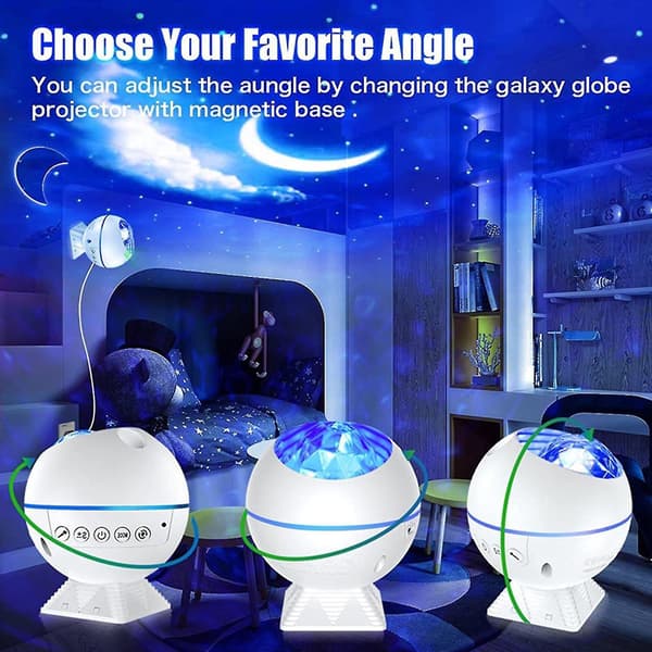 Galaxy Projector, 3 In 1 Night Light Projector With Remote Control