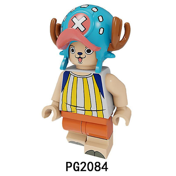 8pcs One Piece Luffy Sauron Sanji Assembled Building Block Minifigure Toys
