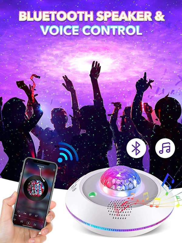 Star Projector Galaxy Light, Bluetooth Music Night Light Galaxy Light Projector For Bedroom, 41 Lights Starlight Projector Star Light B091-934
