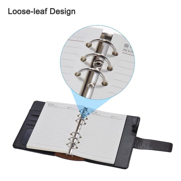 A6 Binder Business Office Planning Notebook Agenda Diary Office Stationery 1pcs