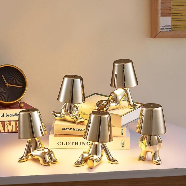 5 Styling Options Thinker Lamp Collection Desktop Night Light Gold E