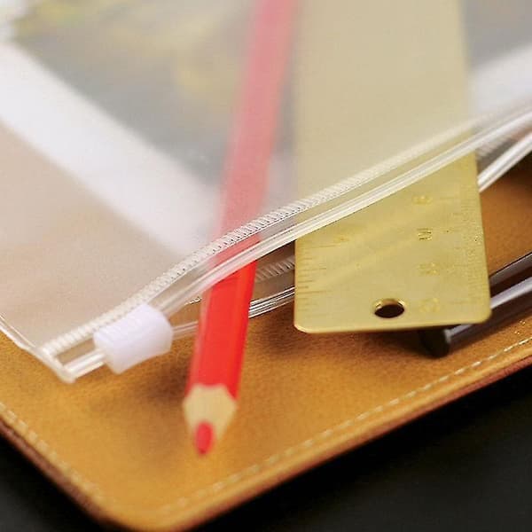 File folders file organizer storage folder standard pvc loose leaf pouch with self styled A6