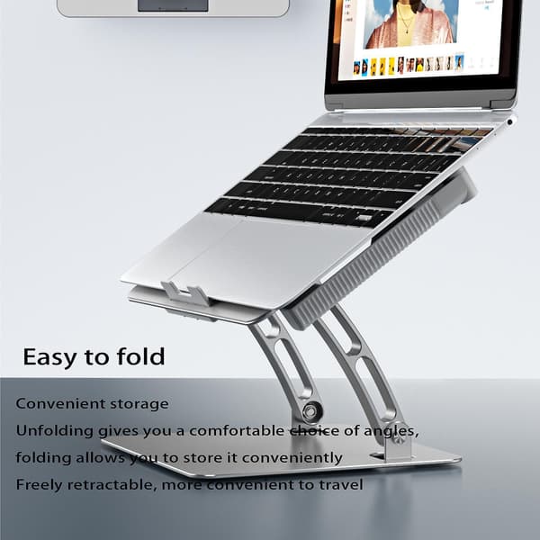Aluminiumslegering Notebook Stand Universal Til Tablet Mobiltelefon Letvægt Grey