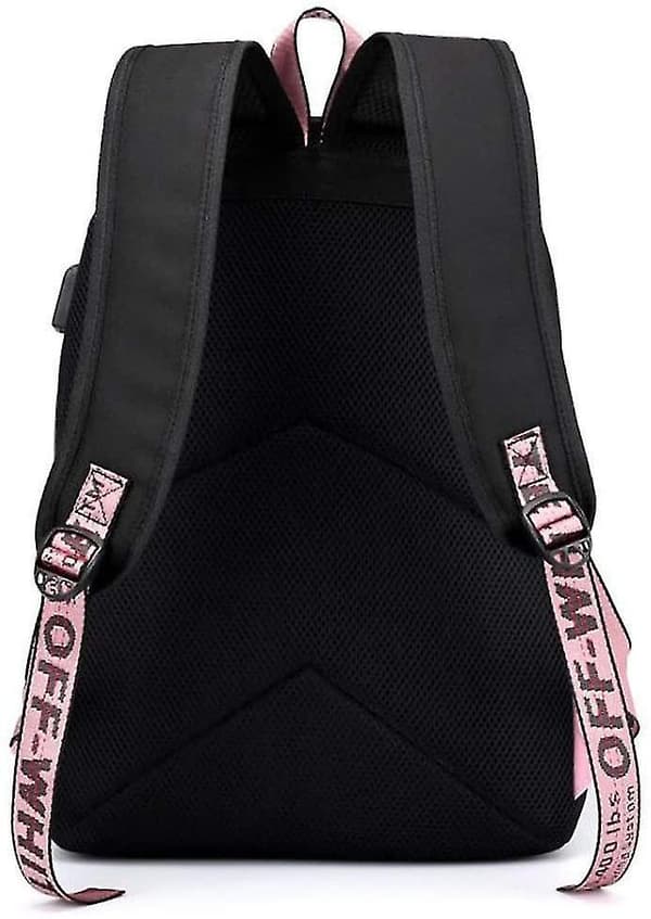 Middle School Student Backpack, B-t-s College Casual Bag Side Configuration Usb Interface And Headphone Jack. (black 2)