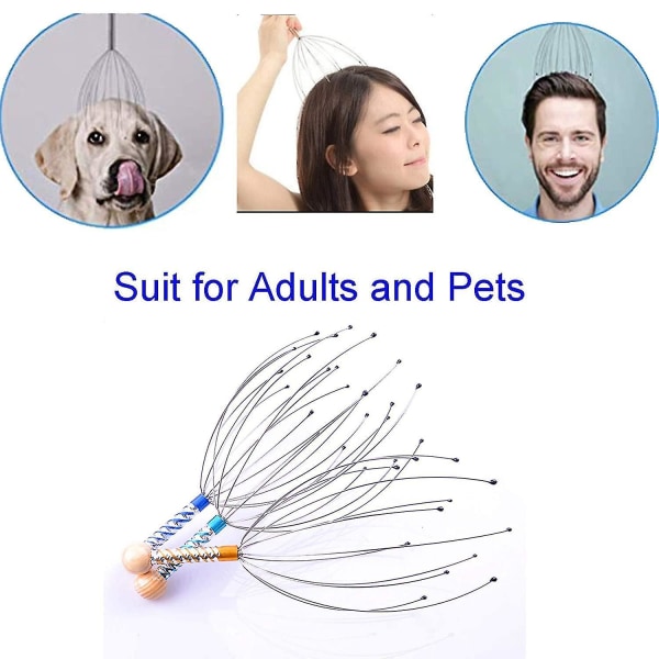 Scalp Massager, Hand-held Head Massager, Relax Scratcher, Stimulate