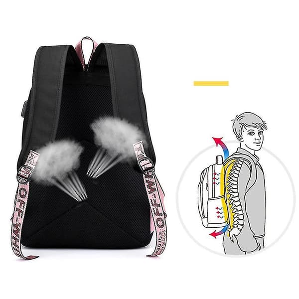 Bts Backpack Cute Usb Charging School Bag