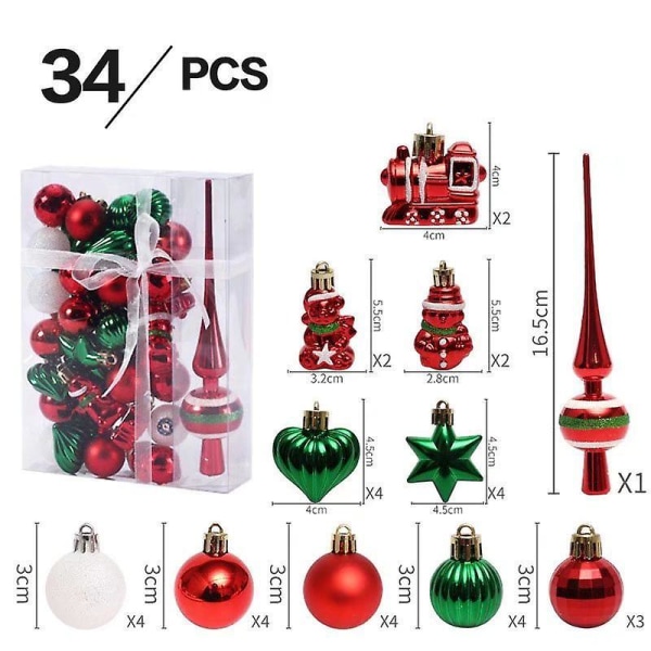 Decorative 2024 christmas spheres