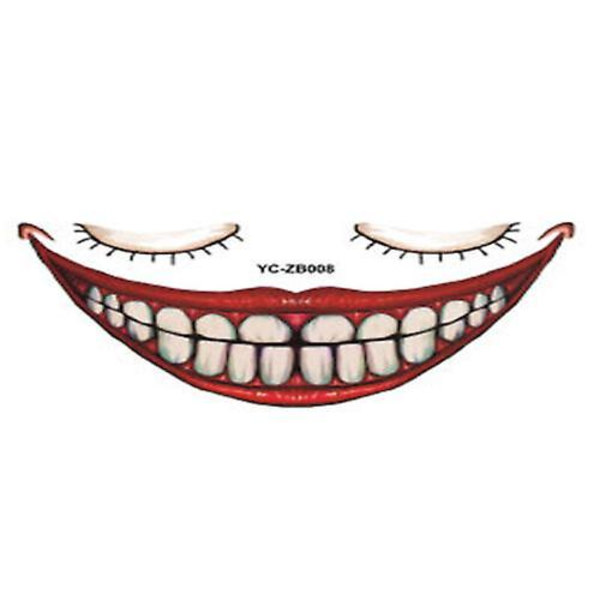 1/12 stk. Halloween Spøg Makeup Midlertidig Tatovering Tattoo stickers 08