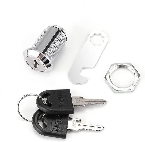25mm Cam Lock Key Cabinet Lock Cupboard Locks for Drawer Kitchen Cupboard with 2 Keys