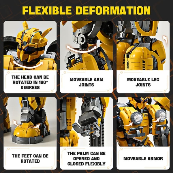 Creative Transformation Robot Mecha Model Building Blocks Technical Bricks Toys Birthday Gifts For Children Adults Boys 3500pcsin Carton Boxunited Sta