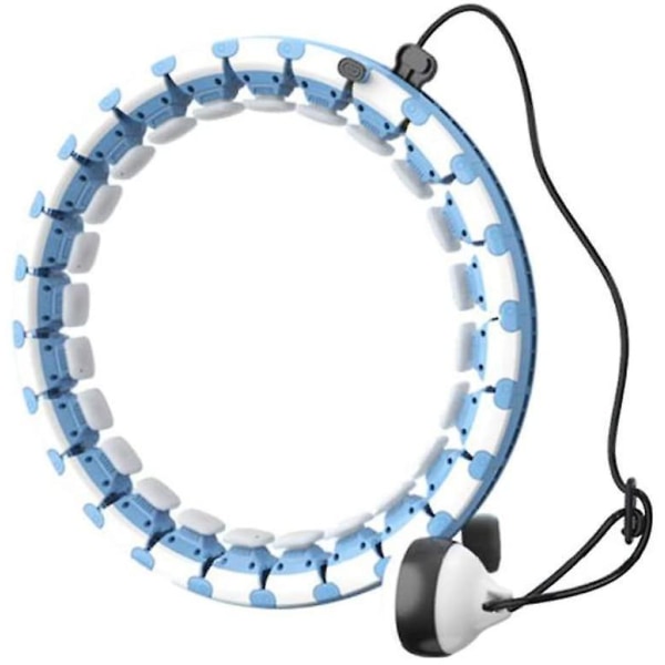 Hula Hoop, Intelligently Adjustable Wide Hula Hoop Fitness And Massage Blue White