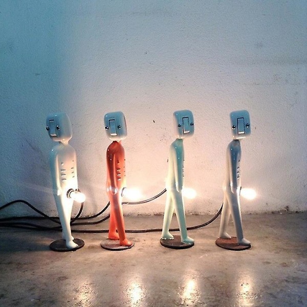 Funny Desk Lamp Light Usb Body Bulb red