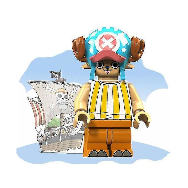 15pcs One Piece Luffy, Jobana Mesabo Robin Shanksbrook Assembled Building Block Minifigure Toy