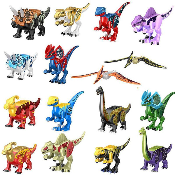 16pcs Tyrannosaurus Rex Dinosaur Model Children's Educational Jurassic Small Dinosaur Toy