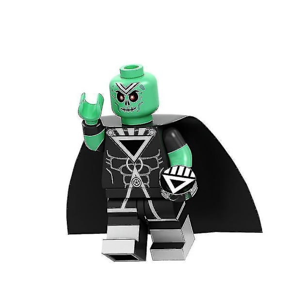 8 stk. Superhelte Black Light Serie Superman Aquaman Green Lantern Børn Samlet Byggeklods Minifigur Legetøj