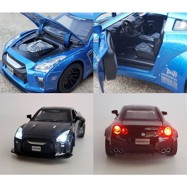 1:32 Leluauto Nissan Gtr Metallinen Lelu Kilpa-auto Seosauto Diecast & Lelu V Orange
