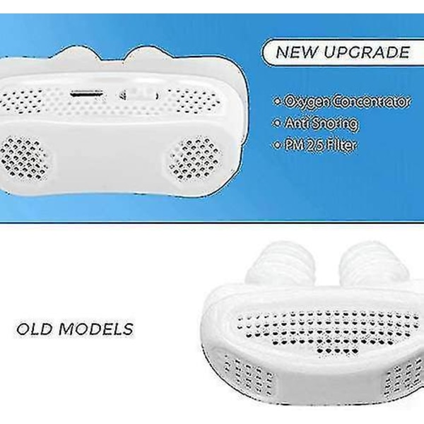 3 In 1 Cpap Anti Snoring Devices Automatic Snore Sleep Apnea Aid Stopper Air Purifier Filter White