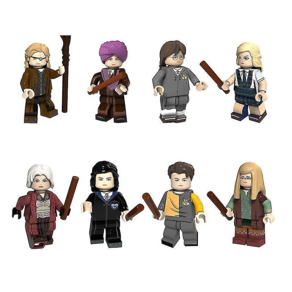 8pcs Harry Potter Movie Series Minifigures Children's Puzzle Assembled Building Block Toys