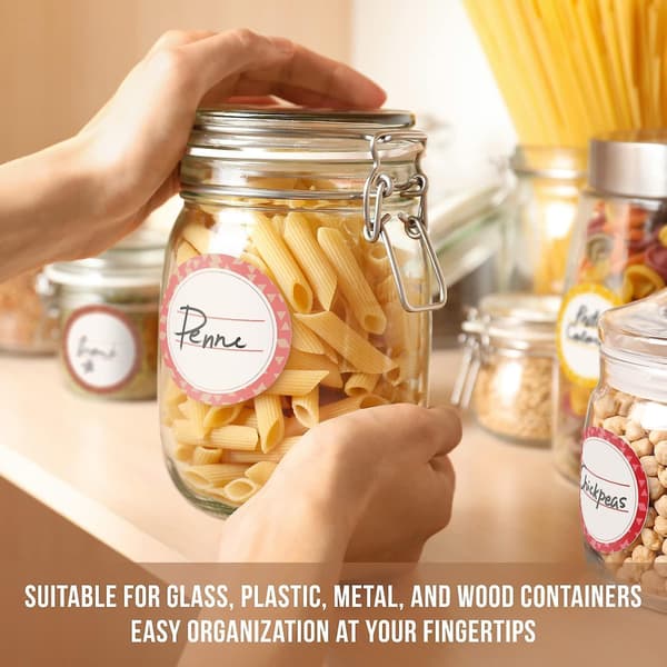 200pcs Dissolvable Canning Labels For Jars   2 Inch