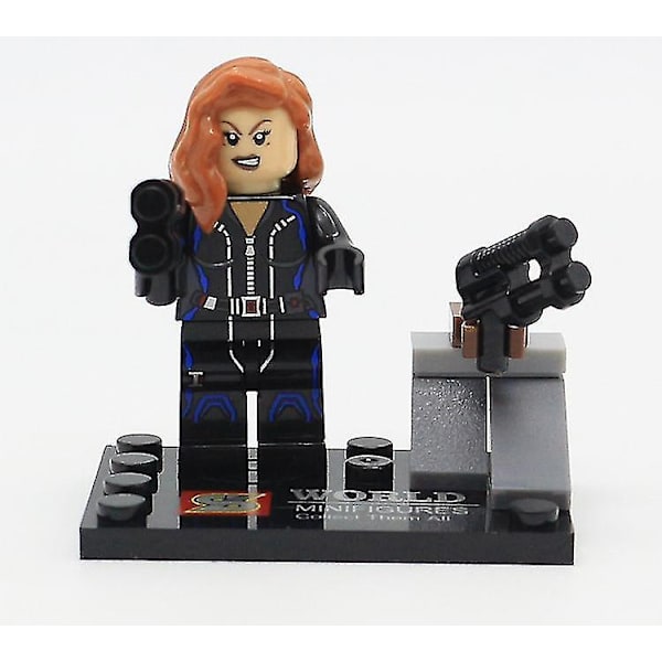 8pcs Superhero Puzzle Assembled Building Block Minifigure Toy