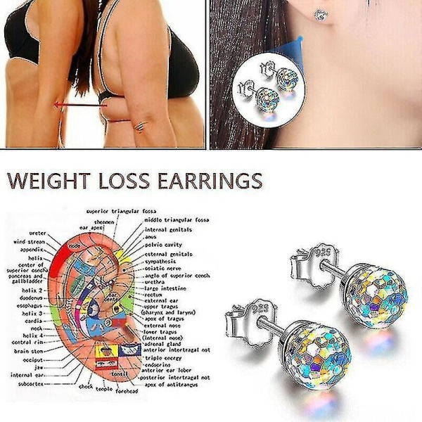 Magnetic Slimming Earrings Acupressure Weight Loss Ear Ring Stimulating Acupoint