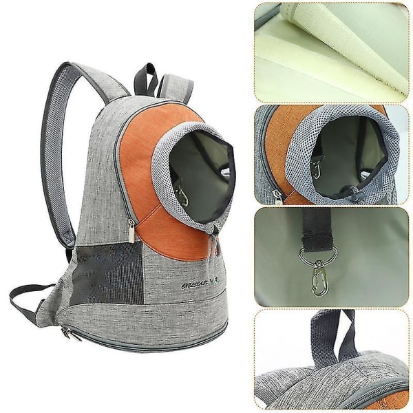 Puppy Backpack Pet Backpack Orange M