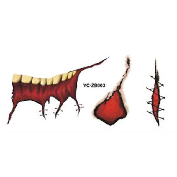 1/12 kpl Halloween Pilailu Meikki Väliaikainen Tatuointi Tattoo stickers 03