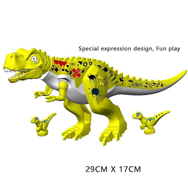 28cm Moc Big Jurassic Dinosaur World Spinosaurus Ankylosaurus Carnotaurus Dino Building Block Model Diy Bricks Educational Toys L32