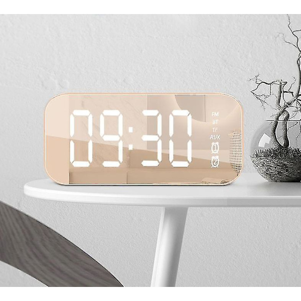 Multifunctional Led Digital Alarm Clock, Bluetooth Speaker, Bedside Desktop Luminous Electronic Music