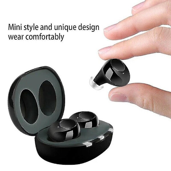Mini Ear Hearing Aids Usb Rechargeable Apparatus In Ear Invisible Hear White