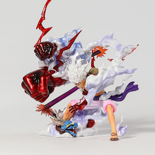 One Piece Solgud Nika Gear 5 Monkey D Luffy Battle Ver Samlerfigur Figur Model Statue 28cm no box