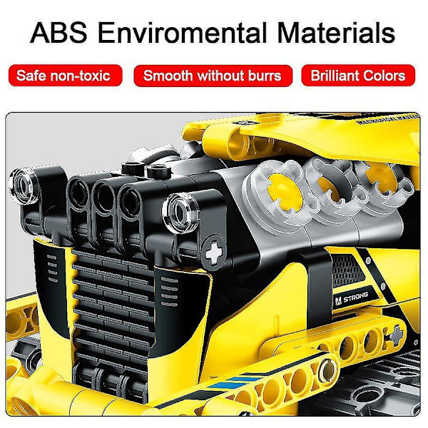 Teknisk App Rc Bulldozer Konstruksjonsleker Byggeklosser By Elektrisk Bil Gravemaskin Sett Barneklosser For Gutter Barnegaverapp Rc Bulldozer