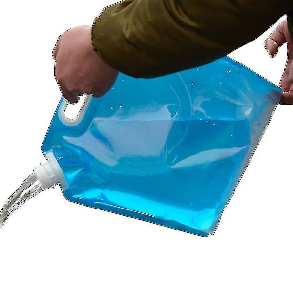 5l Folding Drinking Water Bucket Camping Hiking Water Container Storage Bag A