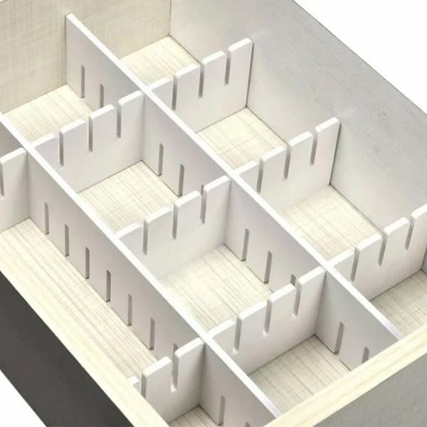 4/8/12pcs Adjustable Drawer Storage Separators Divider Socks Underwear Trinkets Holder Organiser 8PCS