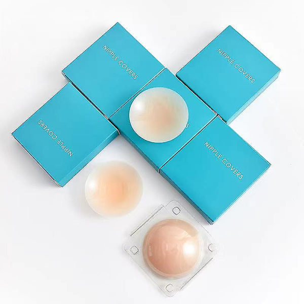 5 Pairs Of Silicone Nipple Masks, A Reusable Sticky Invisible Nipple Mask For Women