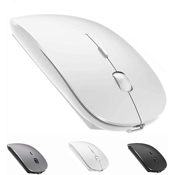 Rechargeable Bluetooth Wireless Mouse For Macbook/macbook Air/pro/ipad white