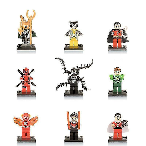 35 Superhero Building Blocks Dolls Puzzle Assembled Building Blocks Minifigure Boy Toys