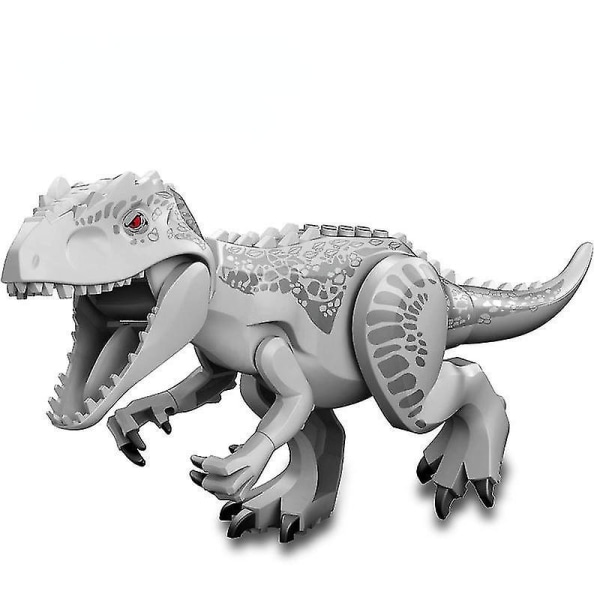 Jurassic World Large Building Block Dinosaur Tyrannosaurus Rex Assembled Toy Puzzle Building Blocks Grey Tyrannosaurus Rex