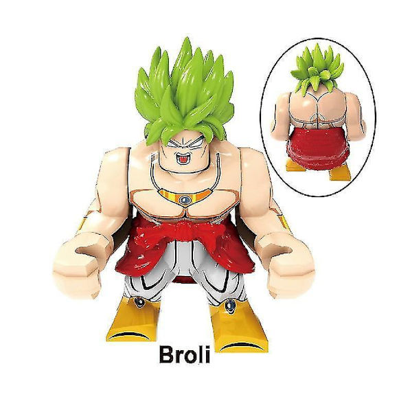 4 stk. Dragon Ball Broli Broli Drenge Samlede Byggeklodser Minifigur Børnelegetøj
